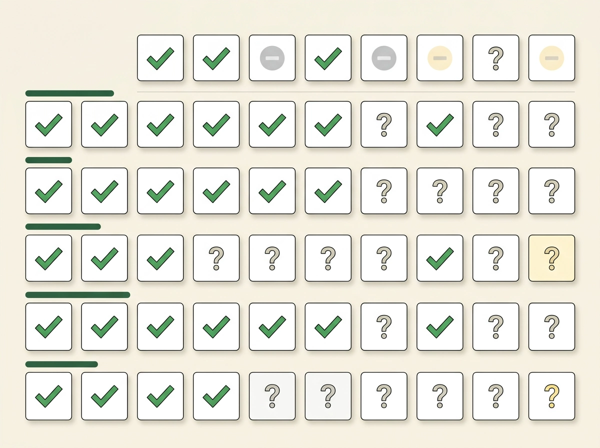 Evidence matrix for 30Bet UK checks